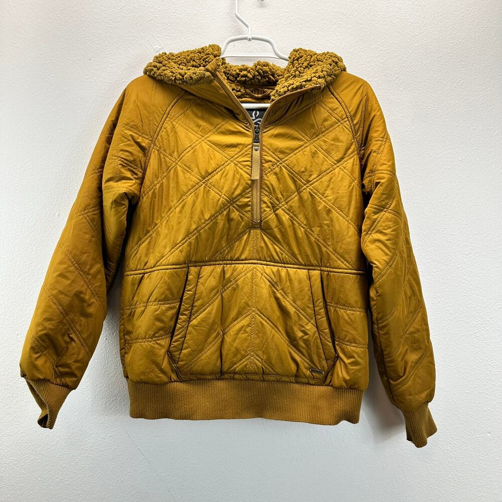 Prana Elsa Half Zip Pullover Women's Jacket Yellow XS Gropcore Granola Girl